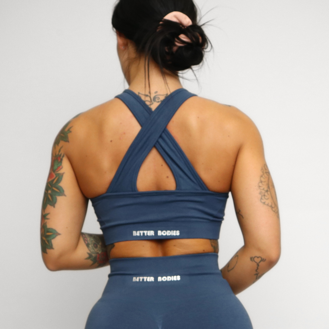 Scrunch Sports BH - Blue - for kvinde - BETTER BODIES - Sports BH