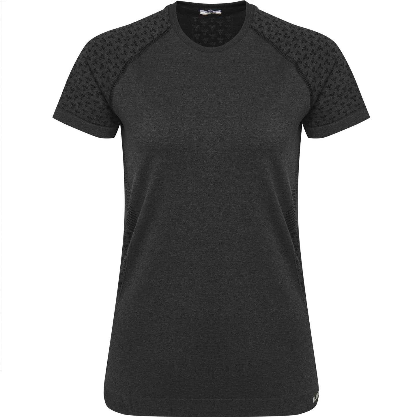 Classic Bee Seamless T-Shirt S/S - Black Melange - for kvinde - HUMMEL - Toppe